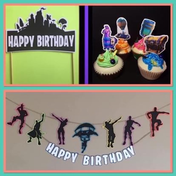 Fortnite inspired Birthday party decorations - Picture 1 of 3